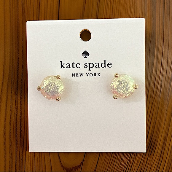 KATE SPADE • Rise And Shine Opal Glitter Stud Earrings - Picture 5 of 5